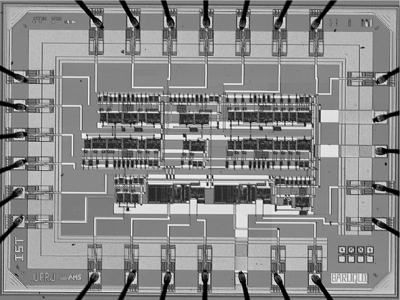 amplified photography of the chip